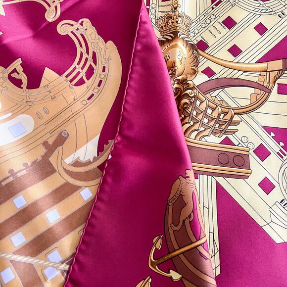 Hermès Silk Proues 90 Scarf - Picture 4 of 7